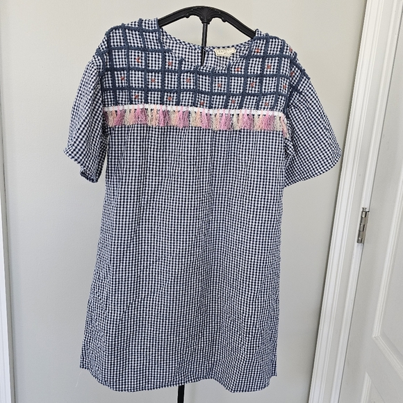 Hayden Girls Blue And White Gingham Shirt Dress Size 13/14 XL - Picture 1 of 10